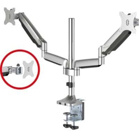 Betterbattery Desk Mount for Monitor - 2 Display Supported - Gray BE2662728